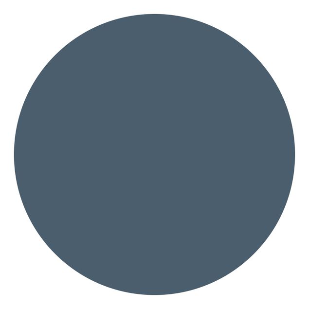 Self-adhesive round wallpaper - Slate Blue