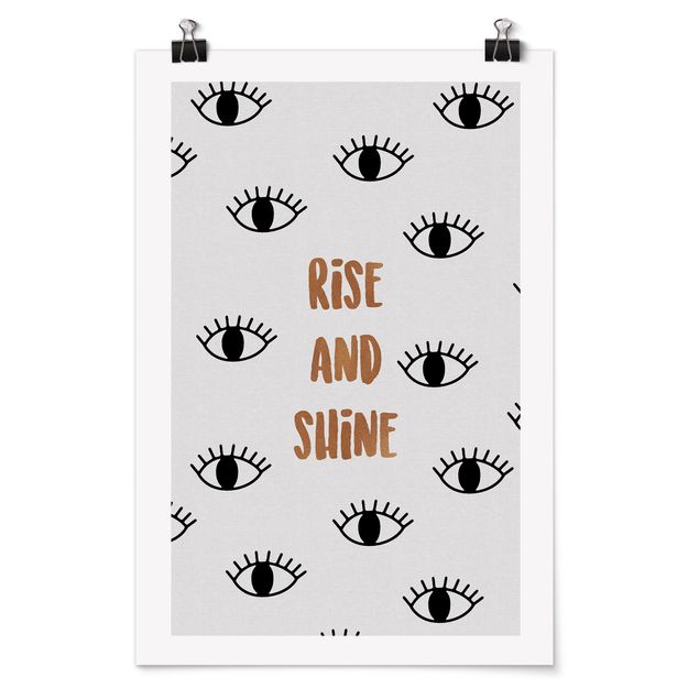 Poster - Bedroom Quote Rise & Shine