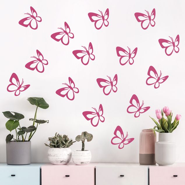 Autocolantes de parede borboletas Butterfly Set