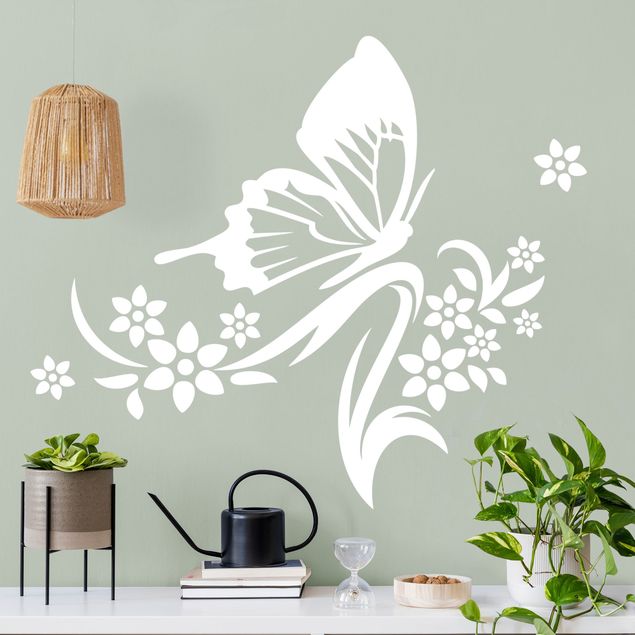 Wall sticker - Butterfly Twig