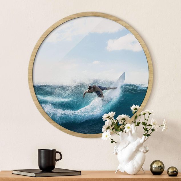 Framed prints round Catch The Wave