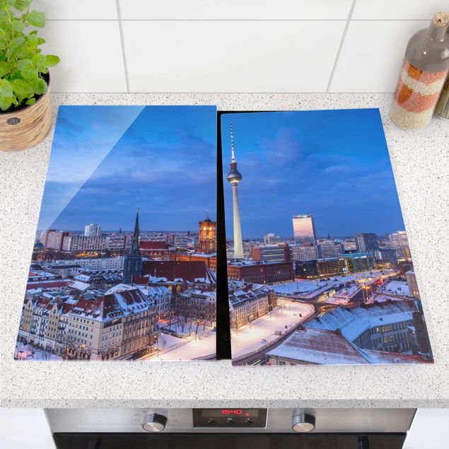 Stove top covers - Snow In Berlin