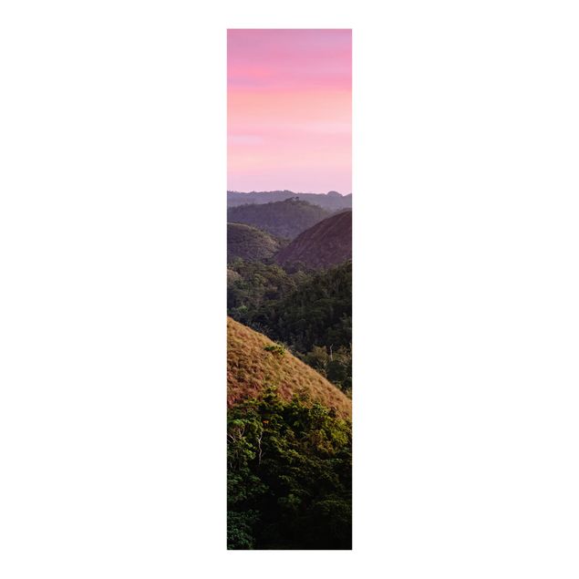 Sliding panel curtain - Chocolate Hills At Sunset