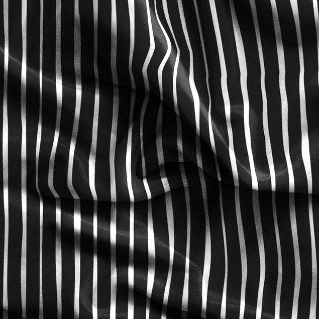 Patterned curtains Black And White Stripes