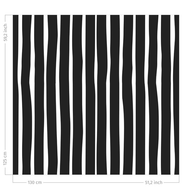 Modern Curtains Black And White Stripes