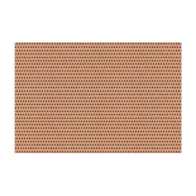Cork mat - Black Ink Triangles - Landscape format 3:2