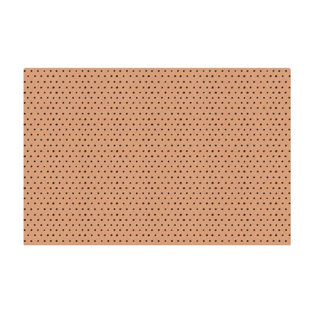 Cork mat - Black Ink Dot Pattern - Landscape format 3:2