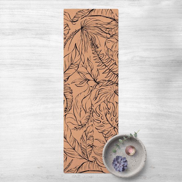 kitchen runner rugs Delicate Botanical Thicket