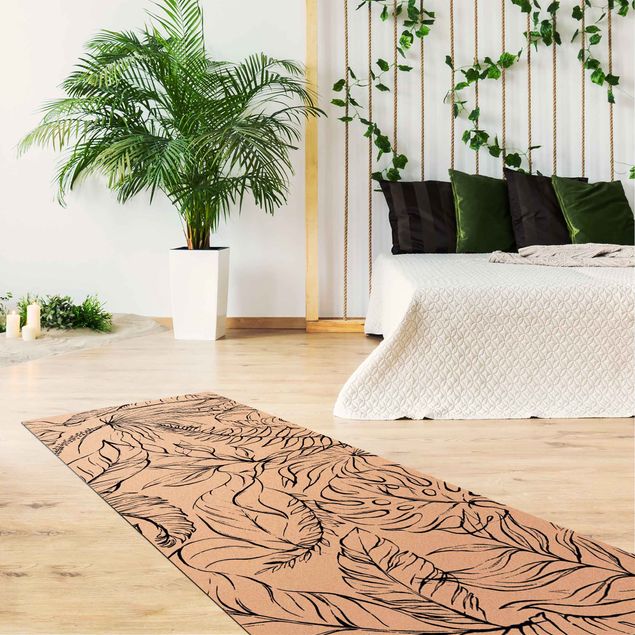 jungle theme rug Delicate Botanical Thicket