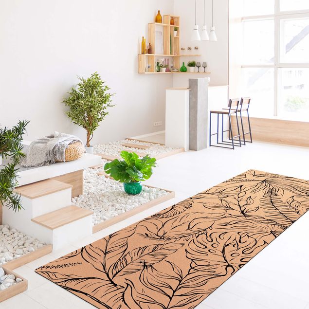 contemporary rugs Delicate Botanical Thicket