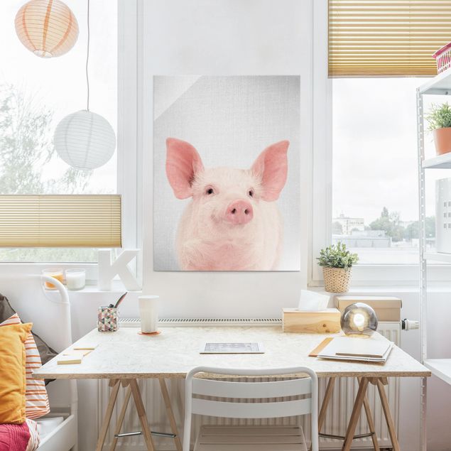 Glass print - Pig Shorsh