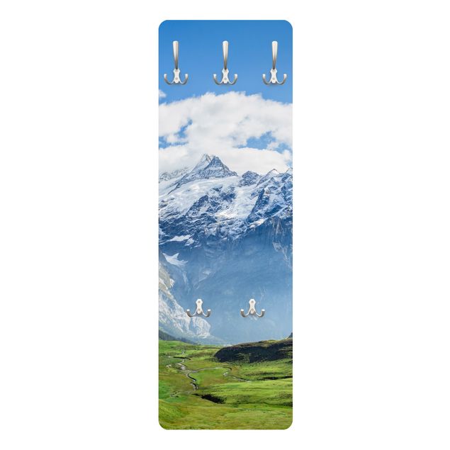 Coat rack modern - Swiss Alpine Panorama