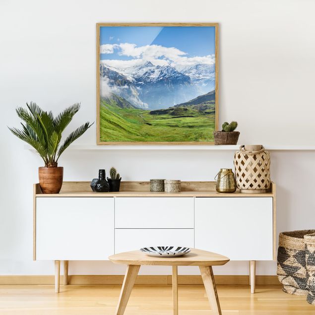 Framed poster - Swizz Alpine Panorama