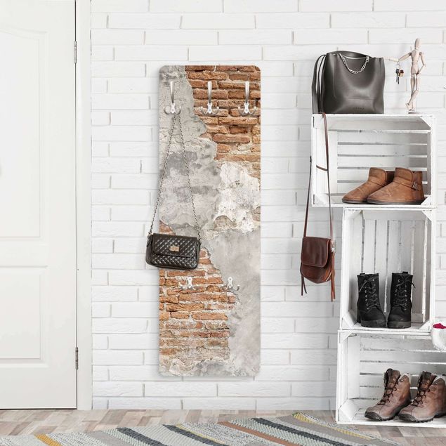 Coat rack - Shabby Brick Wall