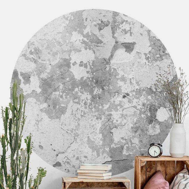 Wallpapers Shabby Wall In Grey