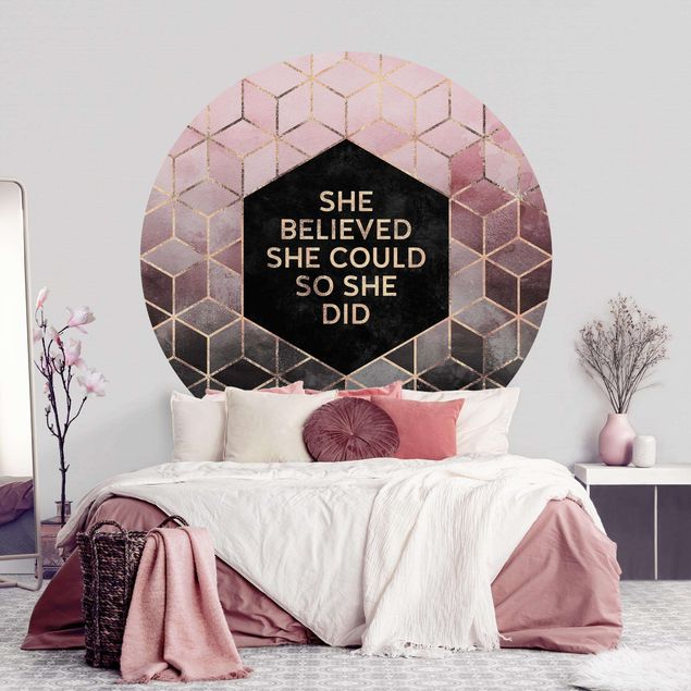 Wallpapers She Believed She Could Rosé Gold