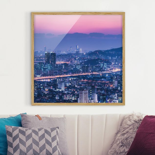 Framed poster - Skyline Of Seoul