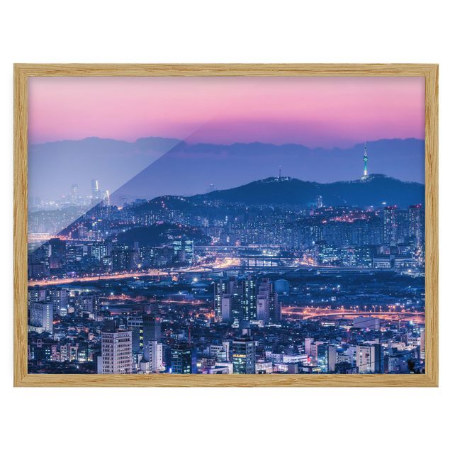 Framed poster - Skyline Of Seoul
