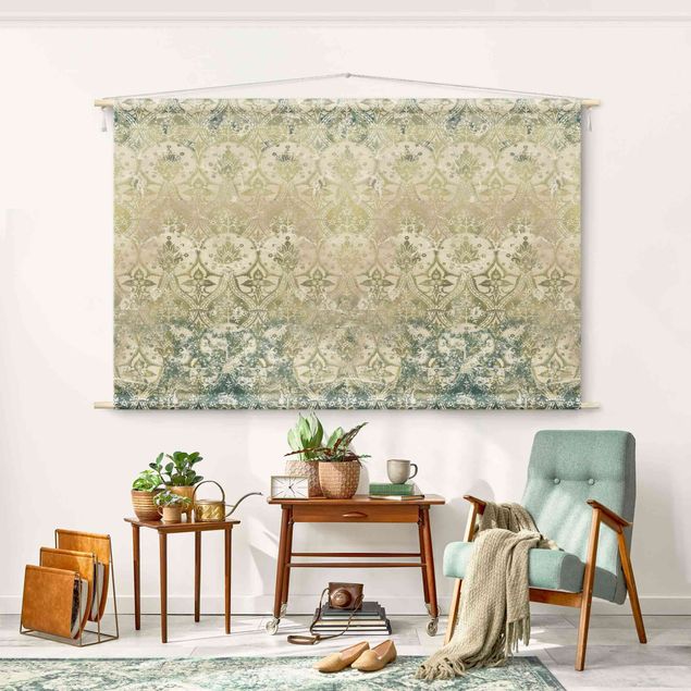 vintage tapestry Emerald Coloured Baroque Dream