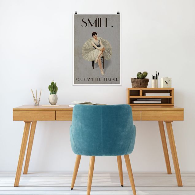 Poster art print - Smile, you can't kill them all - 2:3