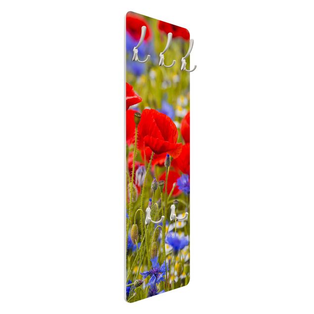 Coat rack - Summer Meadow With Poppies And Cornflowers