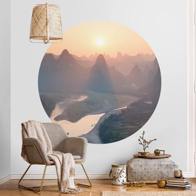 Wallpapers Sunrise In Mountainous Landscape