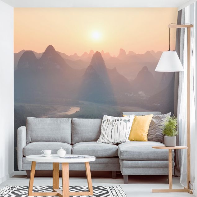 Wallpapers Sunrise In Mountainous Landscape
