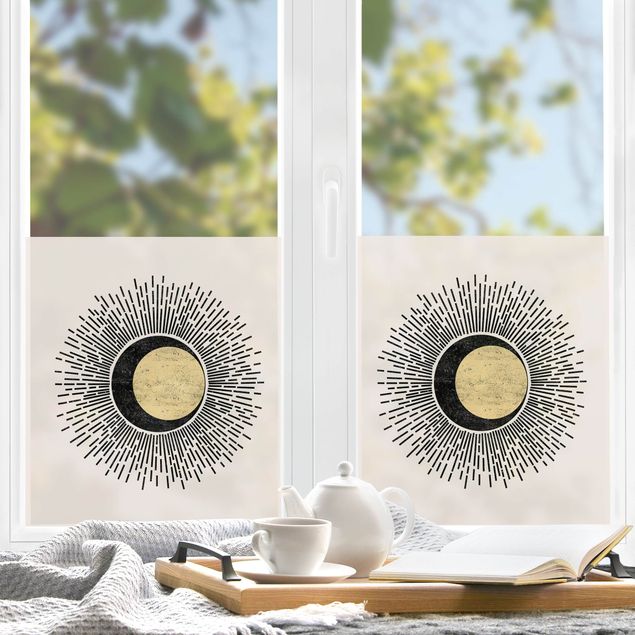 Window decoration - Sunbeams
