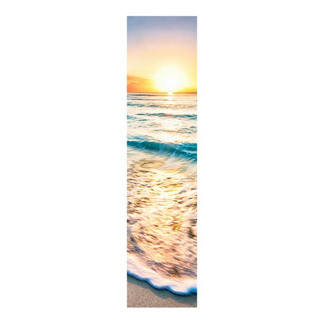 Sliding panel curtains set - Sunset At The Beach