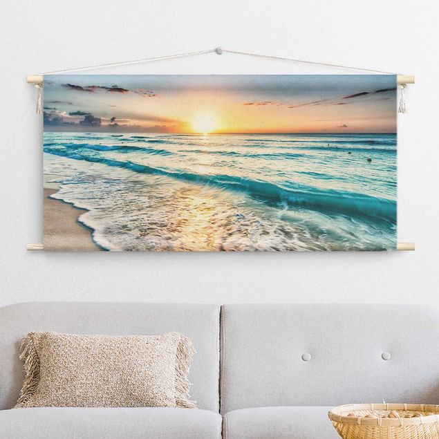 wall hanging decor Sunset On The Beach