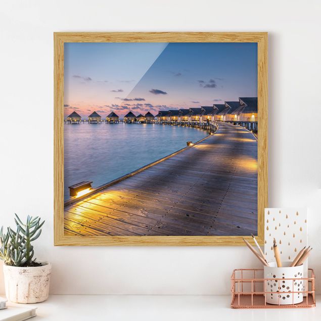 Framed poster - Sunset In Paradise