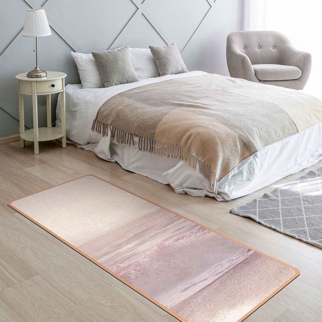 large area rugs Sunset In Pale Pink