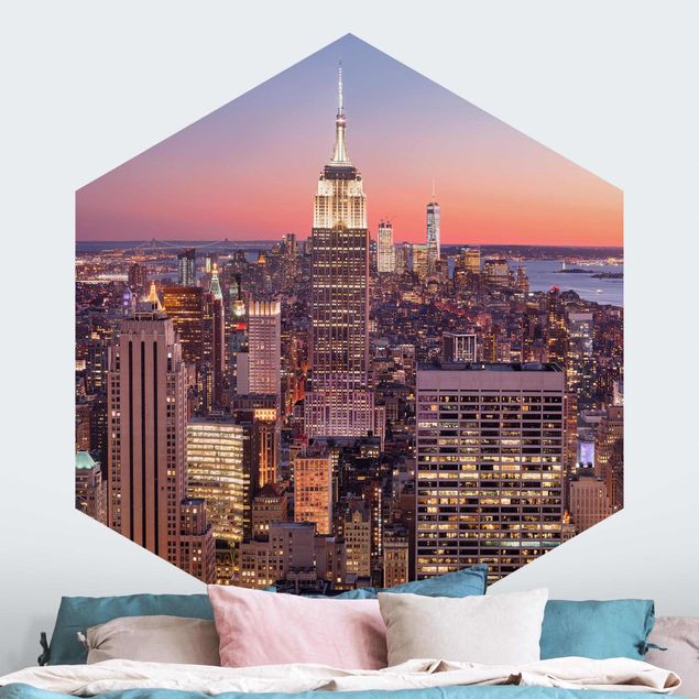 Wallpapers Sunset Manhattan New York City