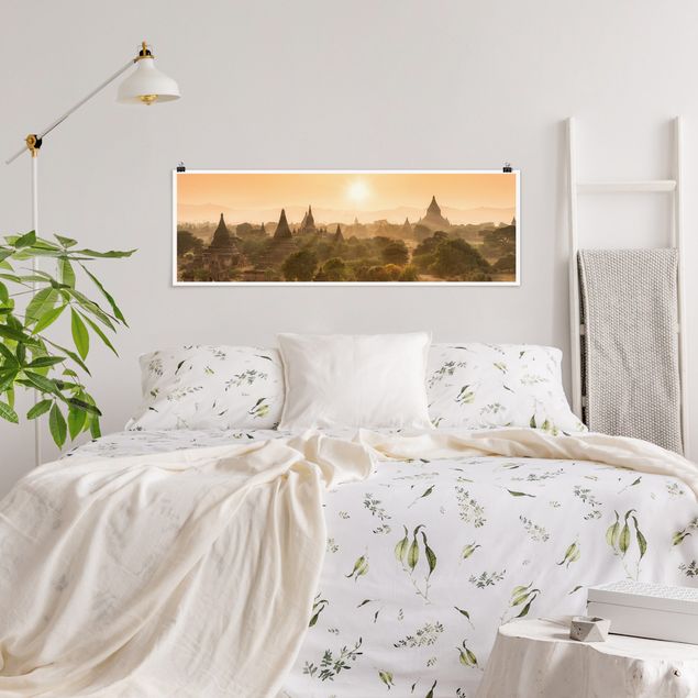 Poster - Sun Setting Over Bagan
