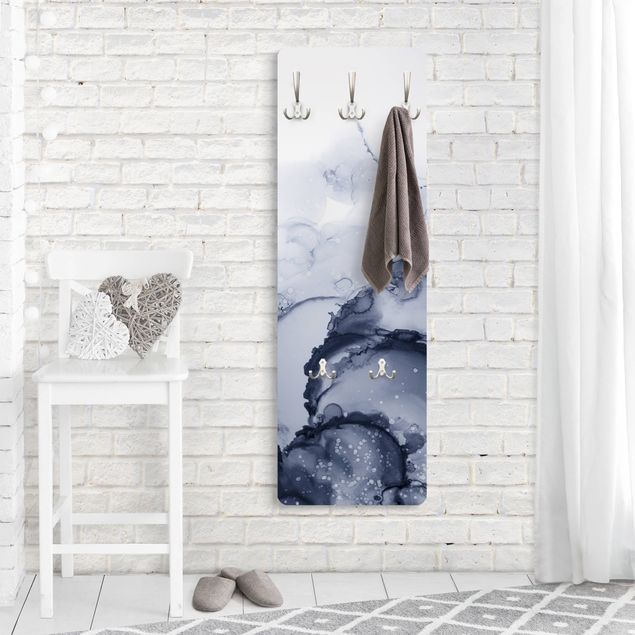 Coat rack modern - Play Of Colours Blue Ink