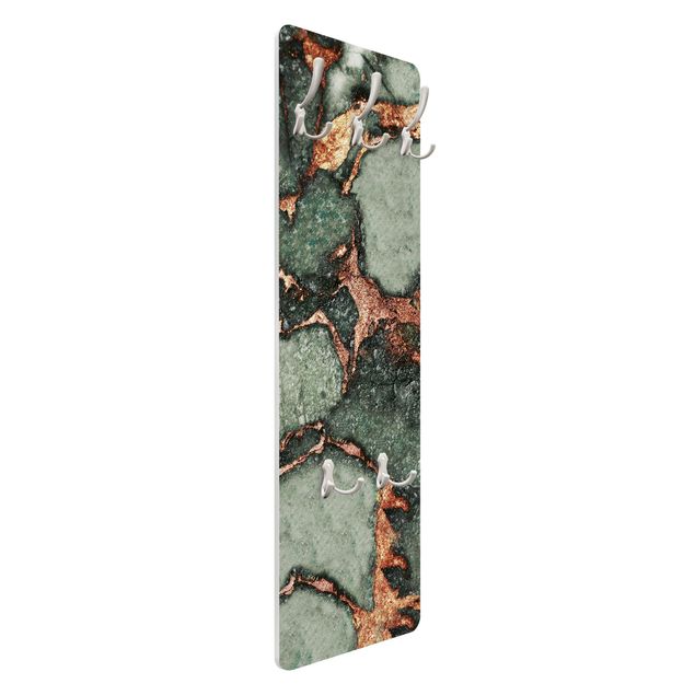 Coat rack modern - Play Of Colours Fern-Green and Gold
