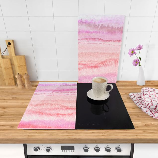 Stove top covers - Play Of Colours In Pink