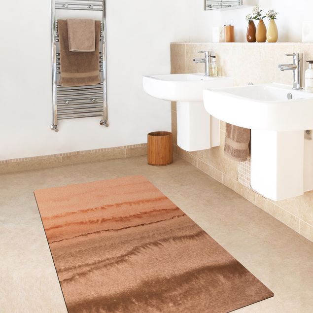 contemporary rugs Play Of Colours Sound Of The Ocean In Sepia-Colours