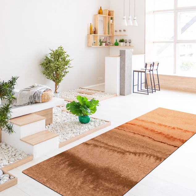 Modern rugs Play Of Colours Sound Of The Ocean In Sepia-Colours