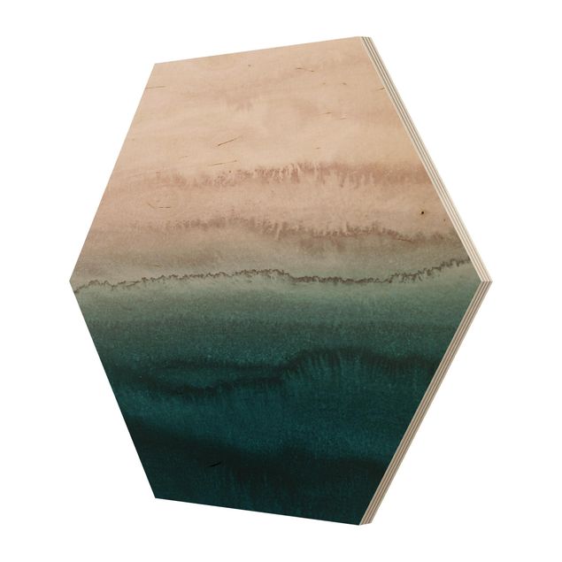 Wooden hexagon - Play Of Colours Sound Of The Ocean