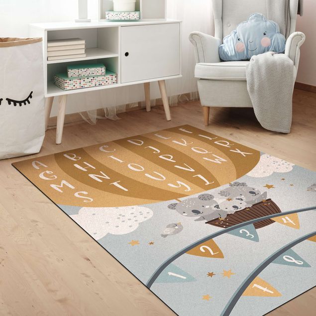 Pastel rugs Playoom Mat ABC - Learning Easily with Koalas