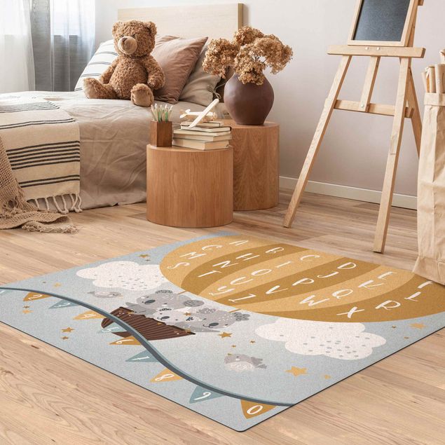 Modern rugs Playoom Mat ABC - Learning Easily with Koalas