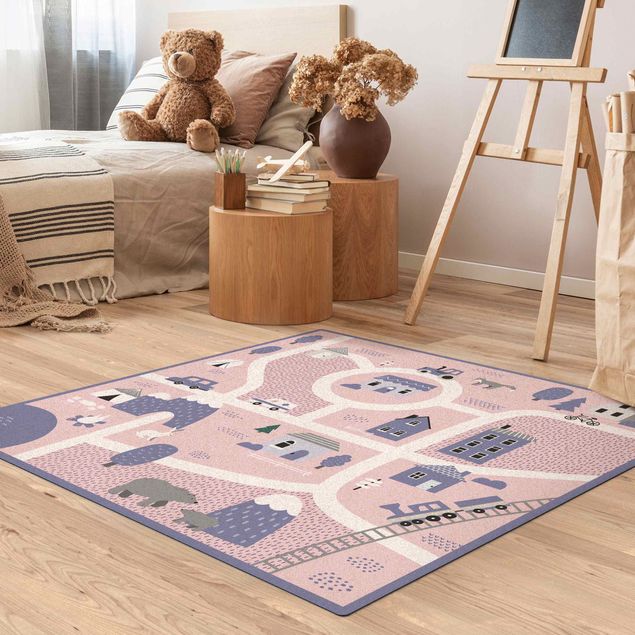 road play rug Playoom Mat Village - Off To The Countryside