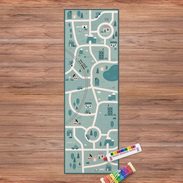 Runner rugs Playoom Mat Village - A Fine Little Place