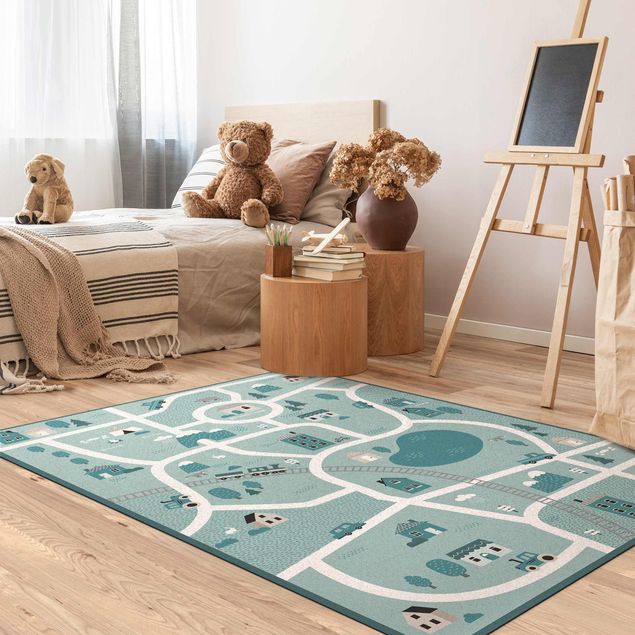 road play rug Playoom Mat Village - A Fine Little Place