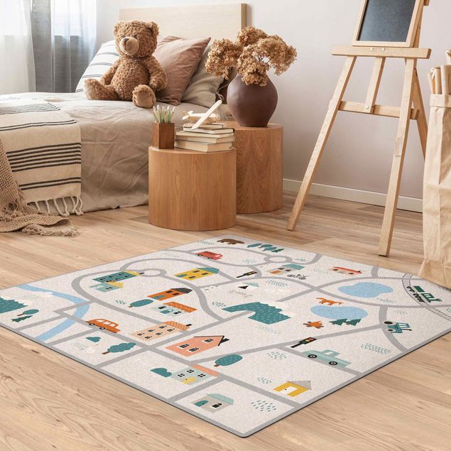 road map rug Playoom Mat Smalltown - Discover New Parts Of The Town