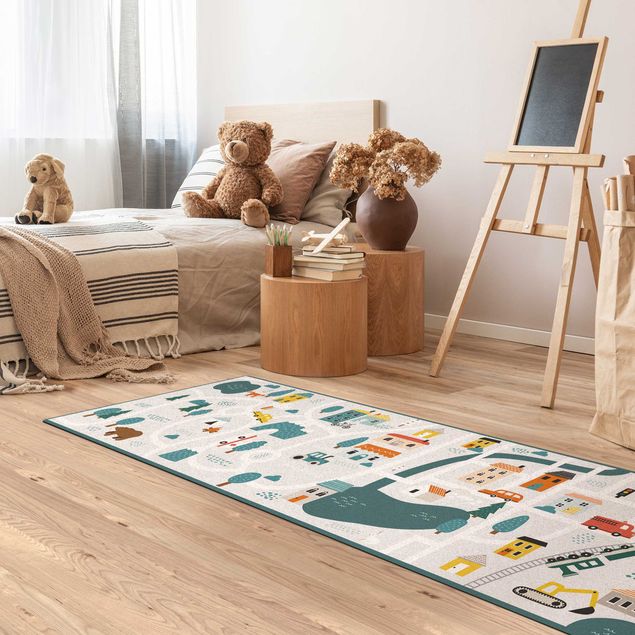 play rugs Playoom Mat Smalltown - From the City Into Nature
