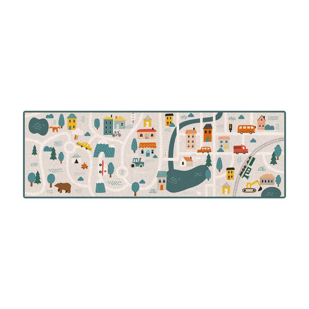 Large rugs Playoom Mat Smalltown - From the City Into Nature
