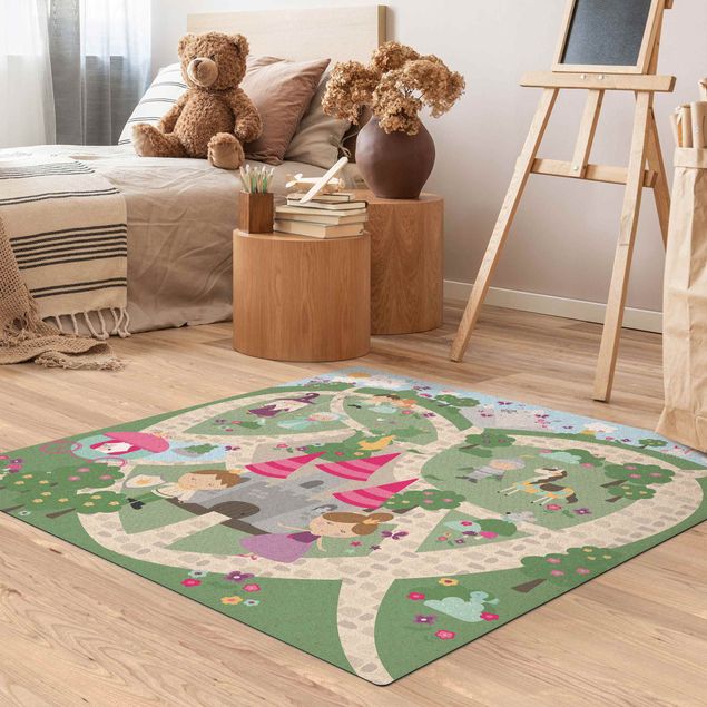 modern area rugs Playoom Mat Wonderland - The Path To The Castle