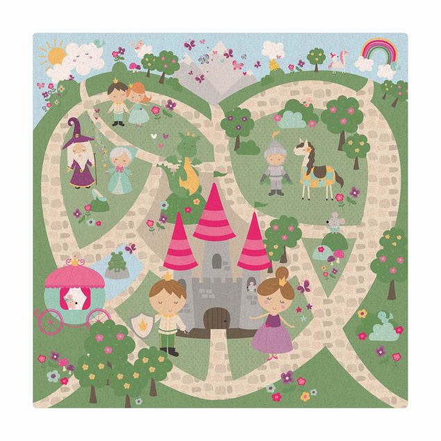 large area rugs Playoom Mat Wonderland - The Path To The Castle